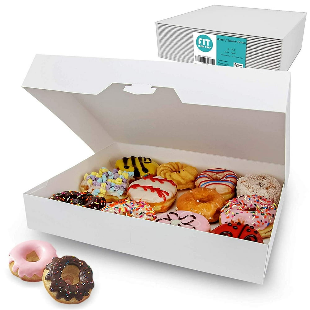 White Bakery Box Free Design | White Bakery Box Free Shipping |  White Bakery Box Bulk Quantity | White Bakery Box No Minimum