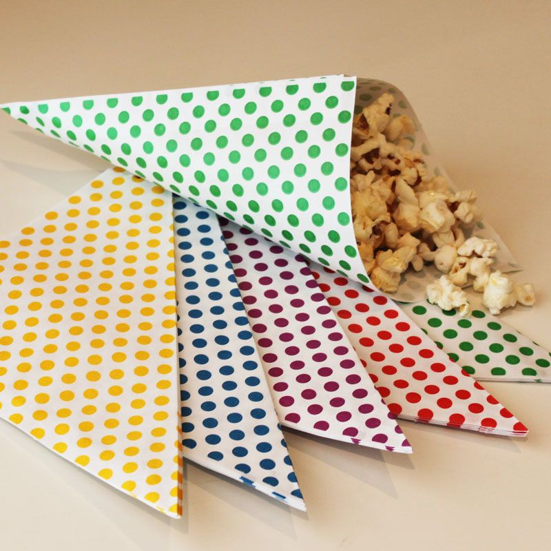 Popcorn Paper Cone Free Design | Popcorn Paper Cone Free Shipping |  Popcorn Paper Cone Bulk Quantity | Popcorn Paper Cone No Minimum