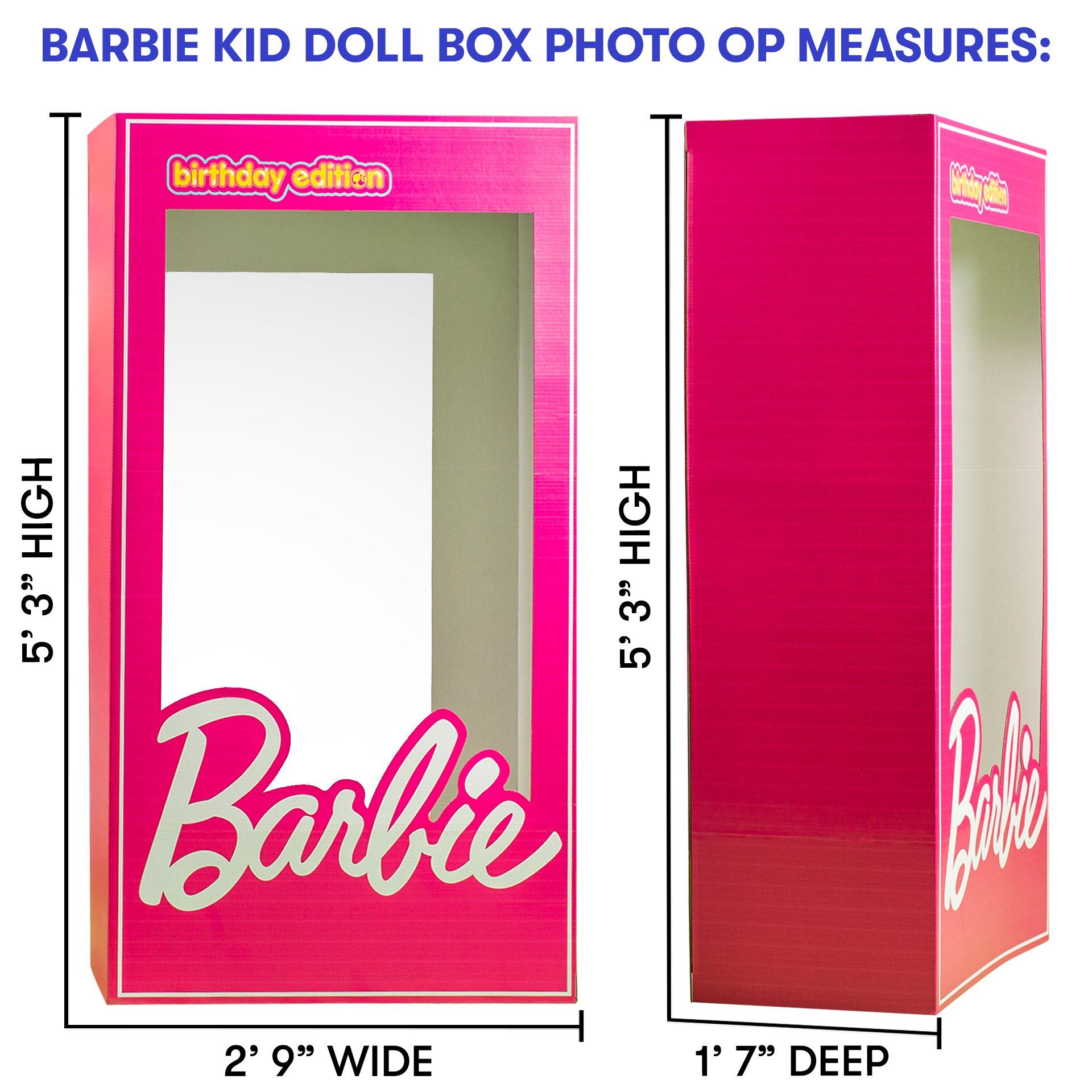 Barbie Doll Display Box Free Design | Barbie Doll Display Box Free Shipping |  Barbie Doll Display Box Bulk Quantity | Barbie Doll Display Box No Minimum