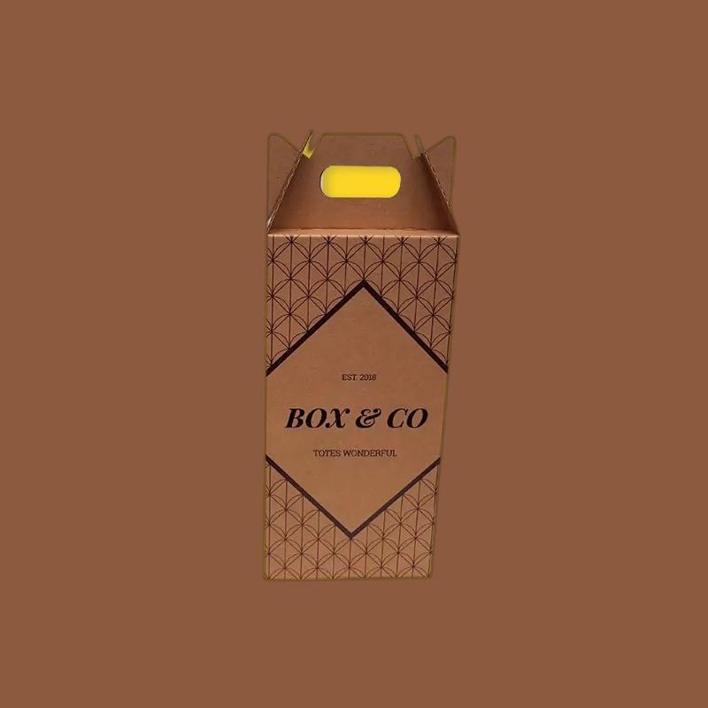 Custom Beverage Boxes with Handle Free Design | Custom Beverage Boxes with Handle Free Shipping |  Custom Beverage Boxes with Handle Bulk Quantity | Custom Beverage Boxes with Handle No Minimum