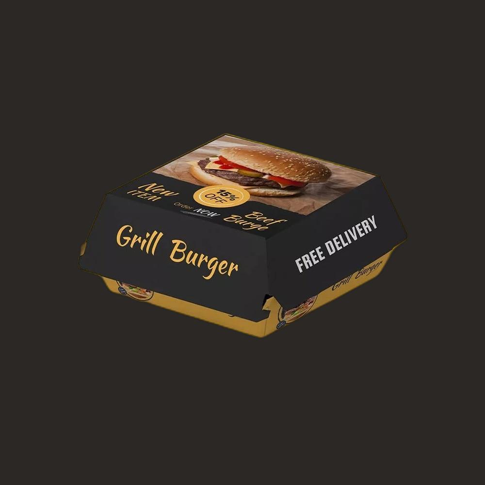 Custom Burger Boxes Free Design | Custom Burger Boxes Free Shipping |  Custom Burger Boxes Bulk Quantity | Custom Burger Boxes No Minimum