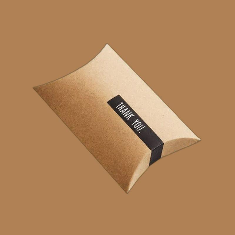 Custom Kraft Pillow Boxes Free Design | Custom Kraft Pillow Boxes Free Shipping |  Custom Kraft Pillow Boxes Bulk Quantity | Custom Kraft Pillow Boxes No Minimum