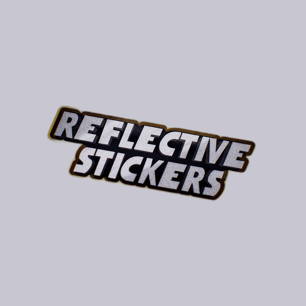 Custom Reflective Stickers Free Design | Custom Reflective Stickers Free Shipping |  Custom Reflective Stickers Bulk Quantity | Custom Reflective Stickers No Minimum