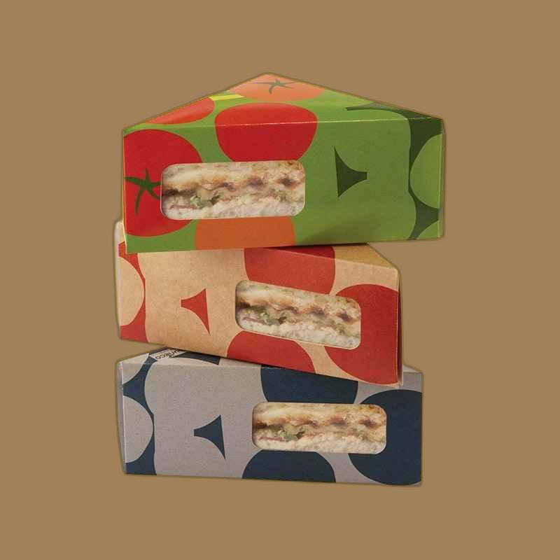 Sandwich Packaging Free Design | Sandwich Packaging Free Shipping |  Sandwich Packaging Bulk Quantity | Sandwich Packaging No Minimum