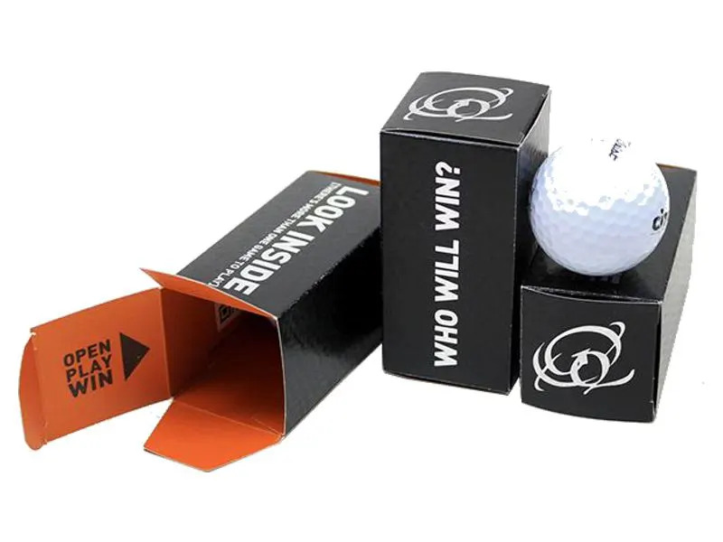 Rigid Golf Ball Box Free Design | Rigid Golf Ball Box Free Shipping |  Rigid Golf Ball Box Bulk Quantity | Rigid Golf Ball Box No Minimum