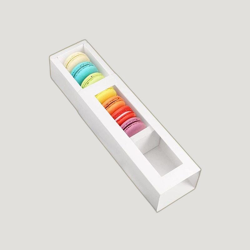 White Macaron Boxes Free Design | White Macaron Boxes Free Shipping |  White Macaron Boxes Bulk Quantity | White Macaron Boxes No Minimum