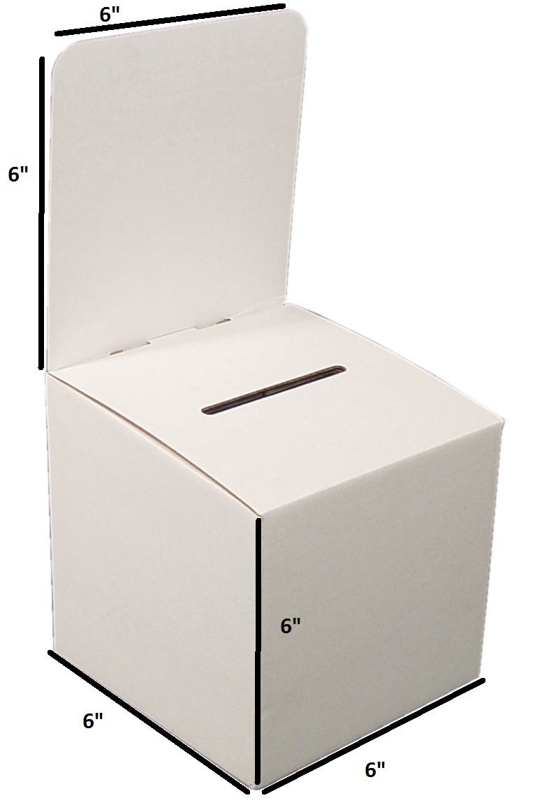 Cardboard Donation Box Free Design | Cardboard Donation Box Free Shipping |  Cardboard Donation Box Bulk Quantity | Cardboard Donation Box No Minimum