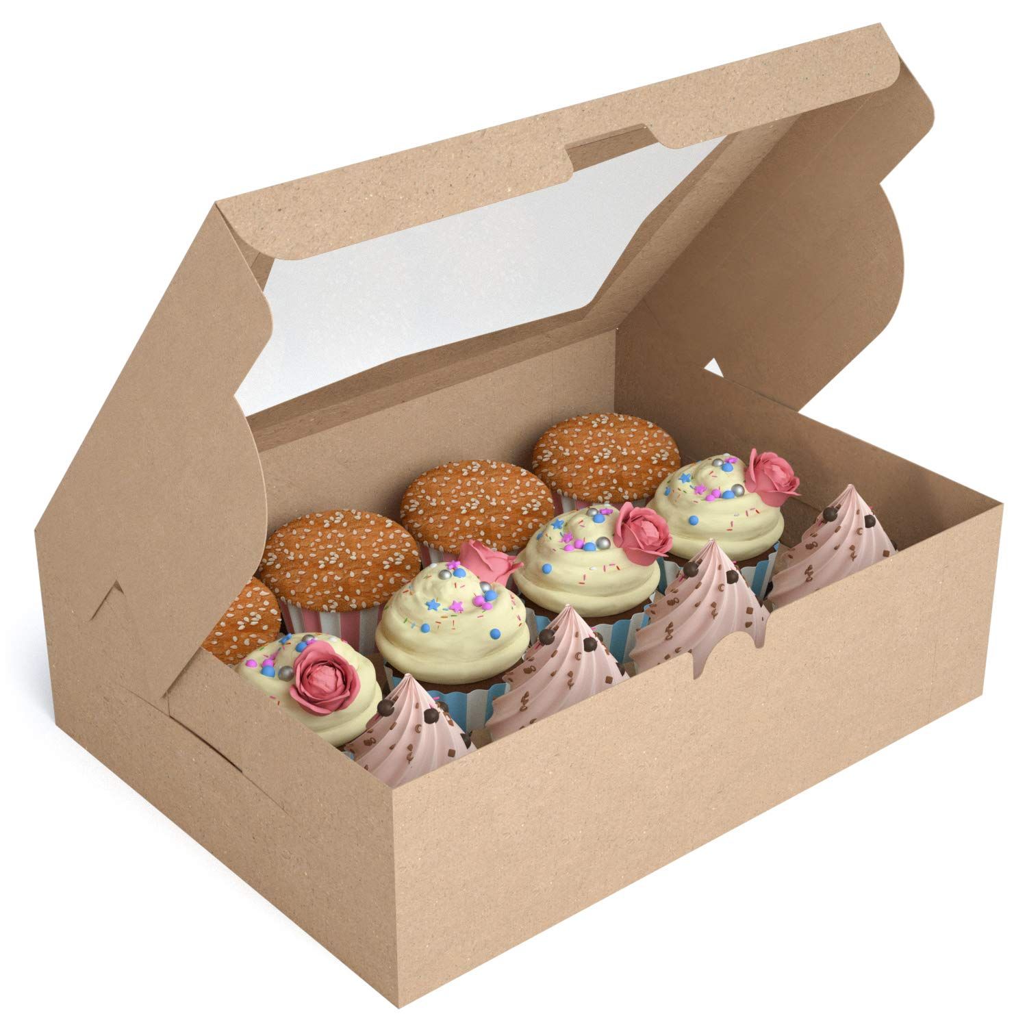 Bakery Cupcake Box Free Design | Bakery Cupcake Box Free Shipping |  Bakery Cupcake Box Bulk Quantity | Bakery Cupcake Box No Minimum