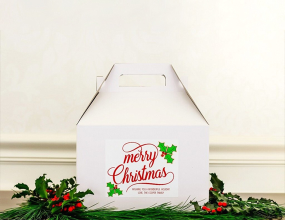 Christmas Gable Boxes Free Design | Christmas Gable Boxes Free Shipping |  Christmas Gable Boxes Bulk Quantity | Christmas Gable Boxes No Minimum