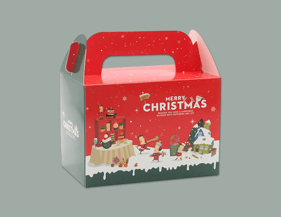 Christmas Treat Boxes Free Design | Christmas Treat Boxes Free Shipping |  Christmas Treat Boxes Bulk Quantity | Christmas Treat Boxes No Minimum