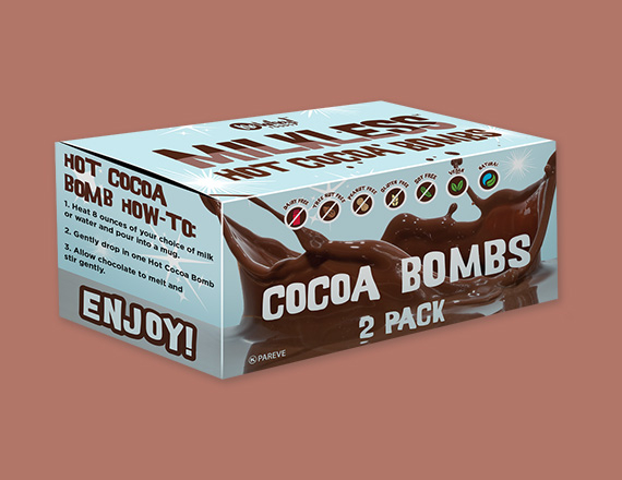 Cocoa Bomb Boxes Free Design | Cocoa Bomb Boxes Free Shipping |  Cocoa Bomb Boxes Bulk Quantity | Cocoa Bomb Boxes No Minimum