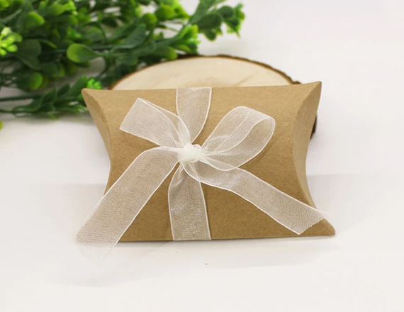 Kraft Pillow Boxes Free Design | Kraft Pillow Boxes Free Shipping |  Kraft Pillow Boxes Bulk Quantity | Kraft Pillow Boxes No Minimum