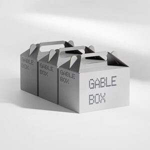 White Gable Boxes