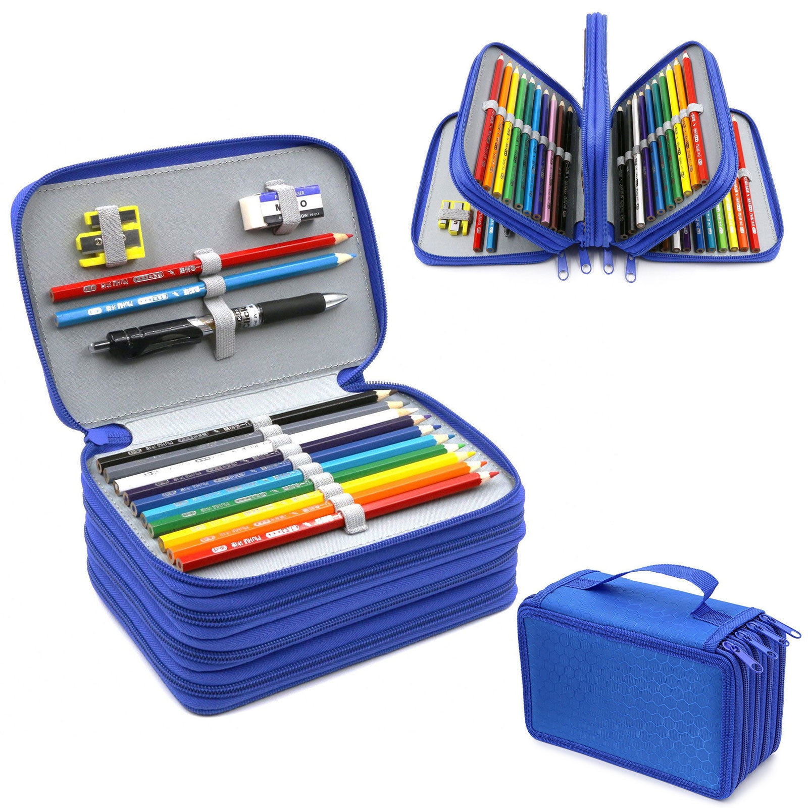 Blue Pencil Box Free Design | Blue Pencil Box Free Shipping |  Blue Pencil Box Bulk Quantity | Blue Pencil Box No Minimum