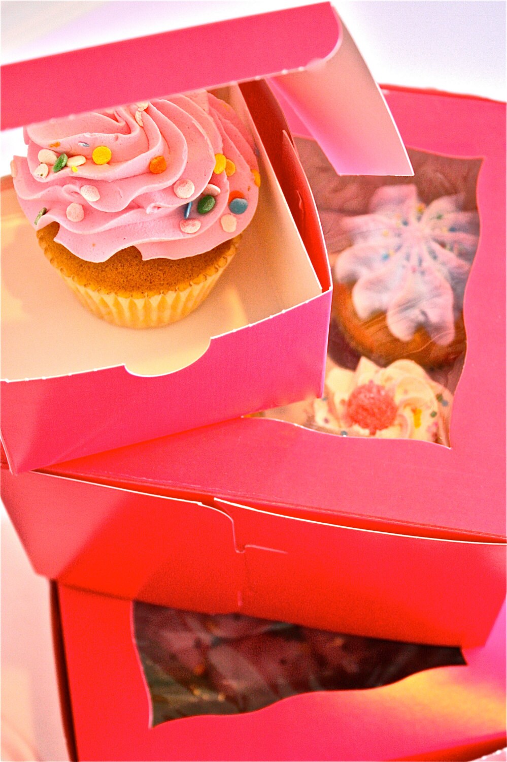 Pink Bakery Box Free Design | Pink Bakery Box Free Shipping |  Pink Bakery Box Bulk Quantity | Pink Bakery Box No Minimum