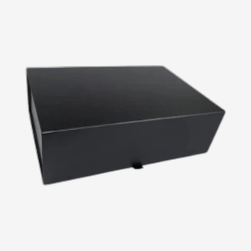Black Medium Rectangle Magnetic Boxes - Custom Printed Packaging Boxes ...