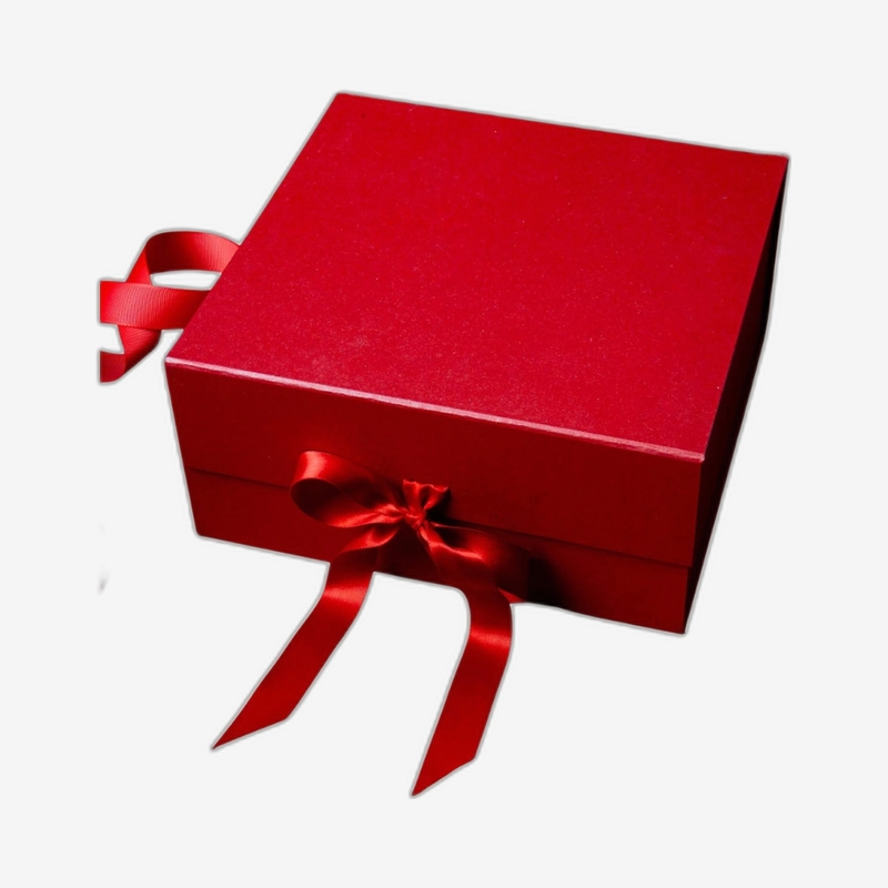 Red Box Rectangle Red Medium Rectangle Magnetic Boxes With Changeable Ribbon - Custom ...