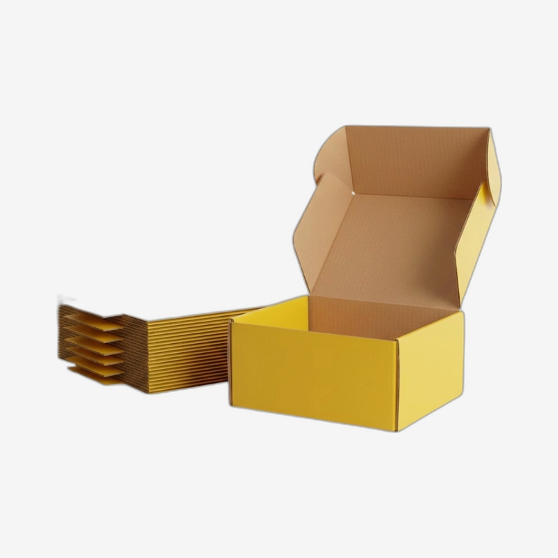 Yellow Corrugated Boxes - Custom Printed Packaging Boxes | Discounted ...
